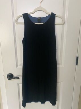 32 Degrees Black/Blue Reversible Sleeveless Midi Dress